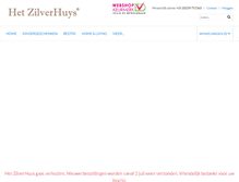 Tablet Screenshot of hetzilverhuys.com